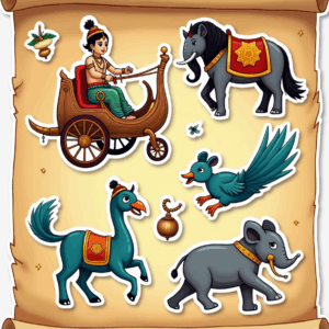 Indian Gods - Religious - Stickers Sheet v30